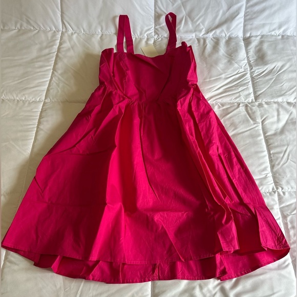 NEW PRIV NONNIE POPLIN COCKTAIL DRESS IN PINK SZ XL - Picture 2 of 8